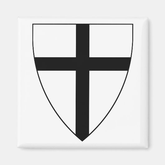 Teutonic Knight Coat of Arms Magneet (Voorkant)