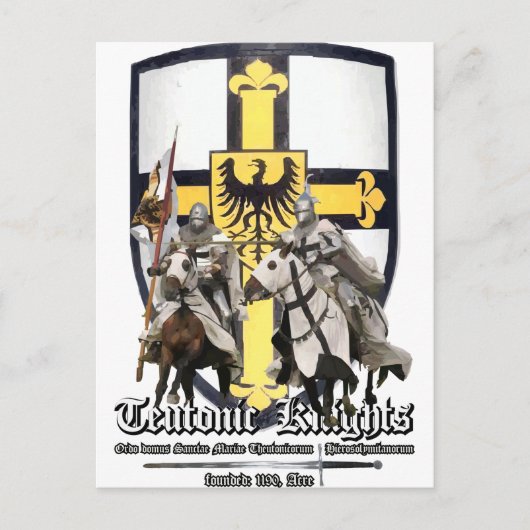 Teutonische messen briefkaart (Voorkant)