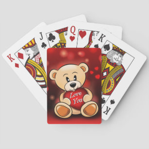 Tevergeet kaartspel Ik hou van jou Pokerkaarten