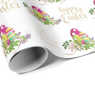 Tevreden Pasen personaliseren Cadeaupapier