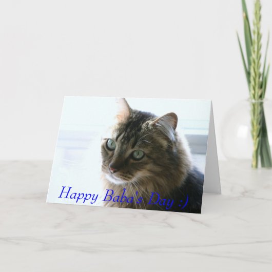 Tevredenheid, Happy Baba's Day:) Kaart (Voorkant)