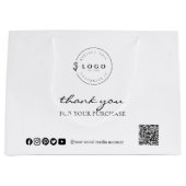 Tevredenheid in Hand Aangepaste Bedankt Aankoop Groot Cadeauzakje (Voorkant)