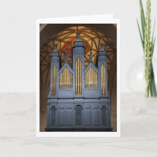 Tewkesbury Abbey orgelkaart (verticaal) Kaart