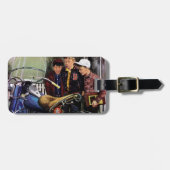 Tex-motorfiets Bagagelabel (Voorkant horizontaal)