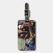 Tex-motorfiets Bagagelabel (Voorkant verticaal)