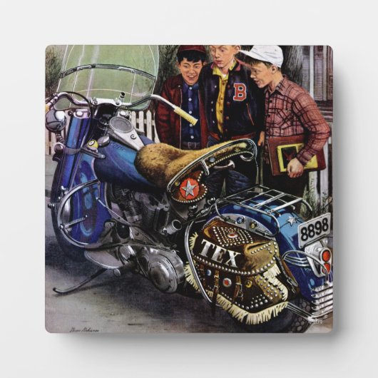 Tex-motorfiets Fotoplaat (Voorkant)