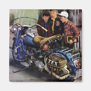 Tex-motorfiets Magneet
