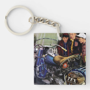 Tex-motorfiets Sleutelhanger
