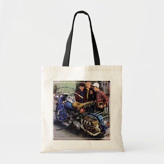 Tex-motorfiets Tote Bag (Voorkant)