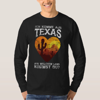 Texaan voor Amerikaans VS Texas T-shirt