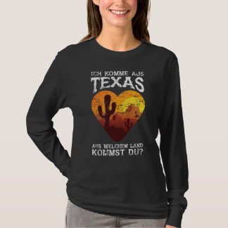 Texaan voor Amerikaans VS Texas T-shirt