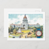 Texaans Capitool met Seal Briefkaart (Voorkant / Achterkant)