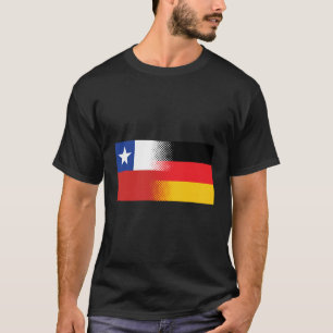 Texaanse Duitse Amerikaanse vlag Deutschland Duits T-shirt