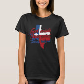 Texaanse grappige God maakte Jezus gered Texas ver T-shirt (Voorkant)