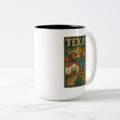Texaanse keramische Mok - Texas Coffee Cup (Voorkant rechts)