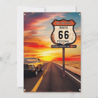 Texaanse Route 66 BRIEFKAART