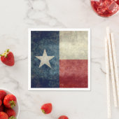 Texaanse staatsvlag retro stijl Papieren servette Servetten (Insitu)