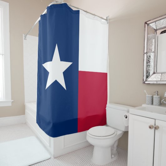 Texaanse staatsvlag (Texas) Douchegordijn (In situ)