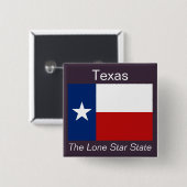 Texaanse vlag Button (Voorkant /achterkant)