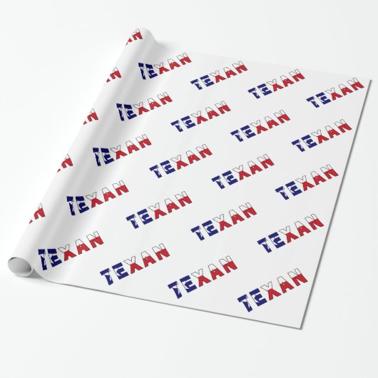 Texaanse vlag cadeaupapier (Uitgerold)