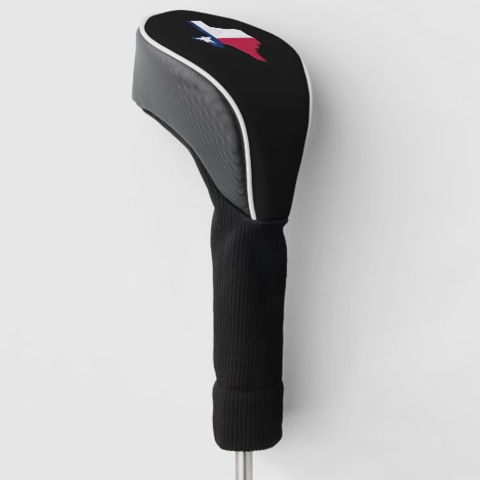 Texaanse vlag en kaart golfheadcover (Schuin)