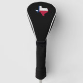 Texaanse vlag en kaart golfheadcover (Voorkant)