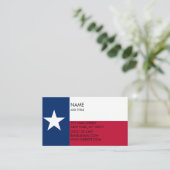 Texaanse vlag modern visitekaartje (Staand voorkant)