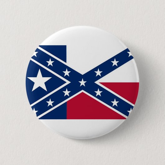 Texaanse vlag ronde button 5,7 cm (Voorkant)