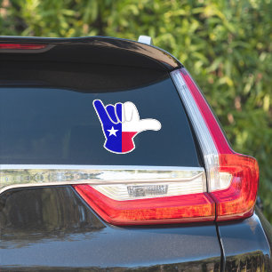 Texaanse vlag Shaka Sticker