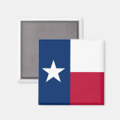 Texaanse vlag & Texas, Amerikaanse vakantie/sport Magneet (Voorkant / Achterkant)