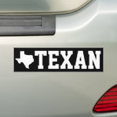 TEXAN BUMPERSTICKER (Op auto)
