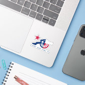 Texan Cannon komt en neemt het mee Sticker (Laptop met iPhone)
