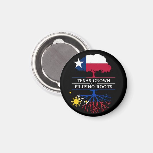 Texan Grown with Filipino Roots Magneet (Voorkant / Achterkant)