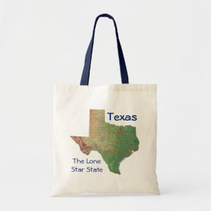 Texan Map Bag Tote Bag