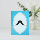 Texan Mustache Briefkaart (Staand voorkant)
