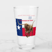 Texan né et élevé, Verre de bière (Dos)