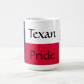 Texan Pride, Texas Drapeau avec Bluebonnets, Mug (Centre)