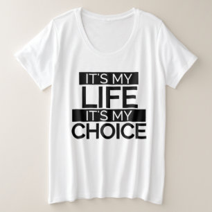 Texan Pro Choice Protest Banner Grote Maat T-shirt