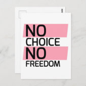 Texan Pro Choice Protesting Banner Briefkaart (Voorkant / Achterkant)