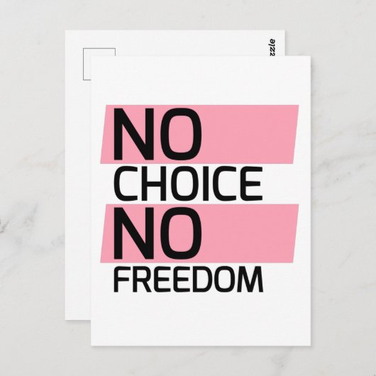 Texan Pro Choice Protesting Banner Briefkaart (Voorkant / Achterkant)