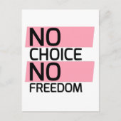 Texan Pro Choice Protesting Banner Briefkaart (Voorkant)