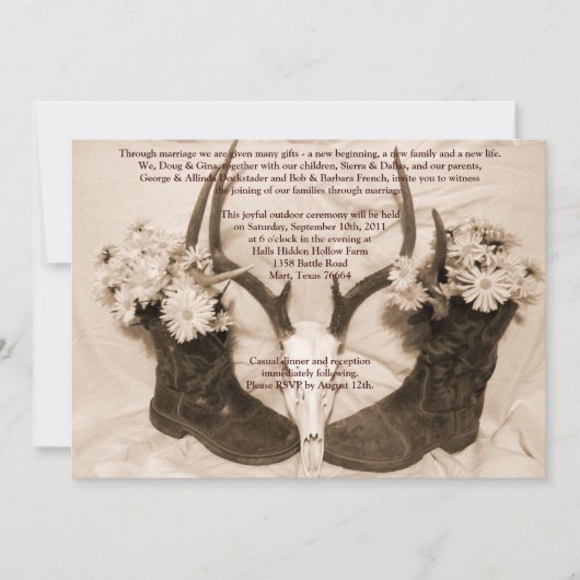 Texan Save the Date Cheap (Voorkant)