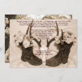 Texan Save the Date Cheap (Voorkant / Achterkant)