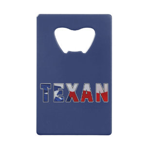 Texan Waving Flag Kredietkaart Flessenopener