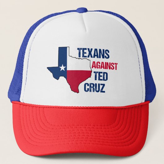 Texanen tegen Ted Cruz 2024 Trucker Pet (Voorkant)