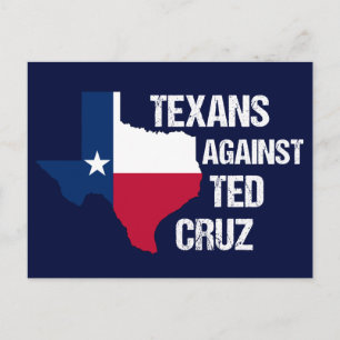 Texanen tegen Ted Cruz Texas Democraat Briefkaart