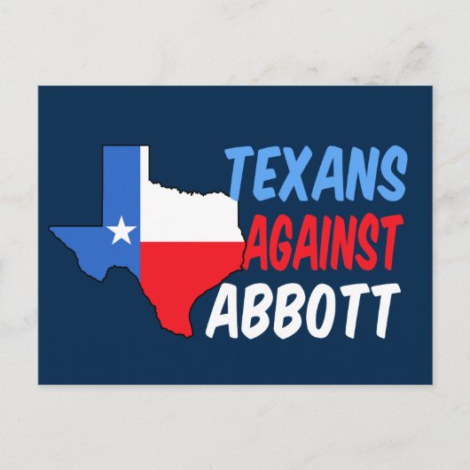 Texans against Greg Abbott Briefkaart (Voorkant)