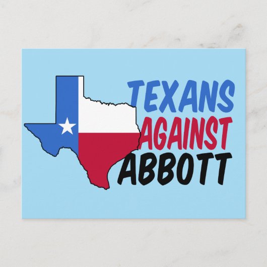 Texans against Greg Abbott Briefkaart (Voorkant)