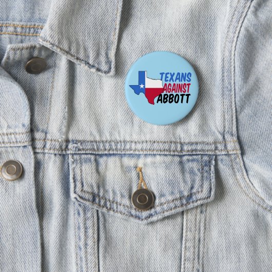 Texans against Greg Abbott Ronde Button 5,7 Cm (In situ)