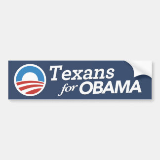 Texans for Obama Bumpersticker (CUSTOM COLOR)